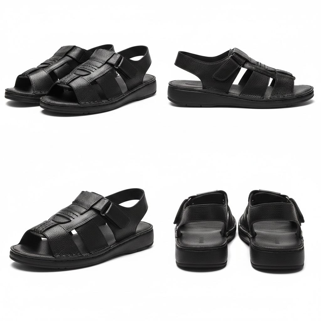 Aliko Black Sandal