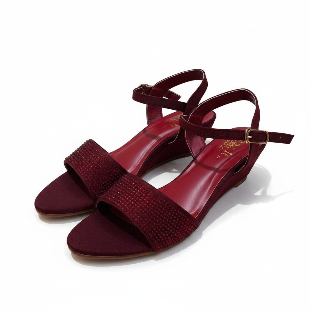 Arial Red Sandals