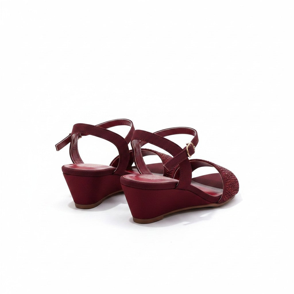 Arial Red Sandals