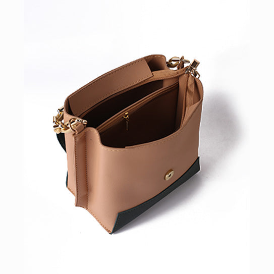 Blossom Bag Green & Camel