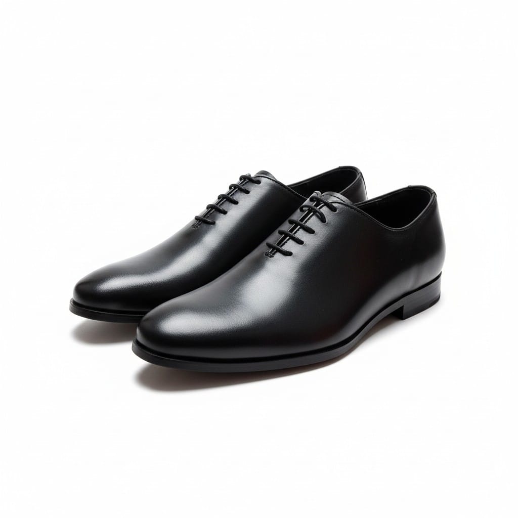 Crest Black Formal Shoes