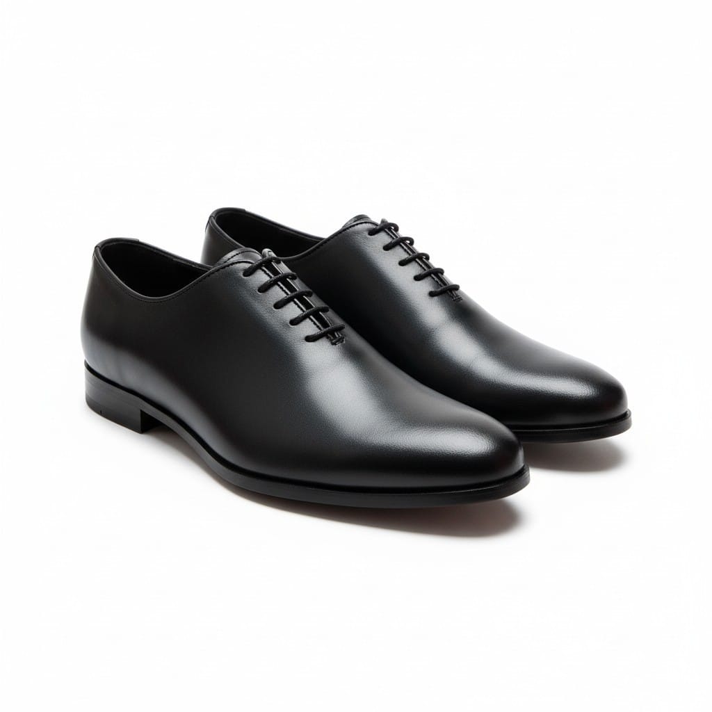 Crest Black Formal Shoes
