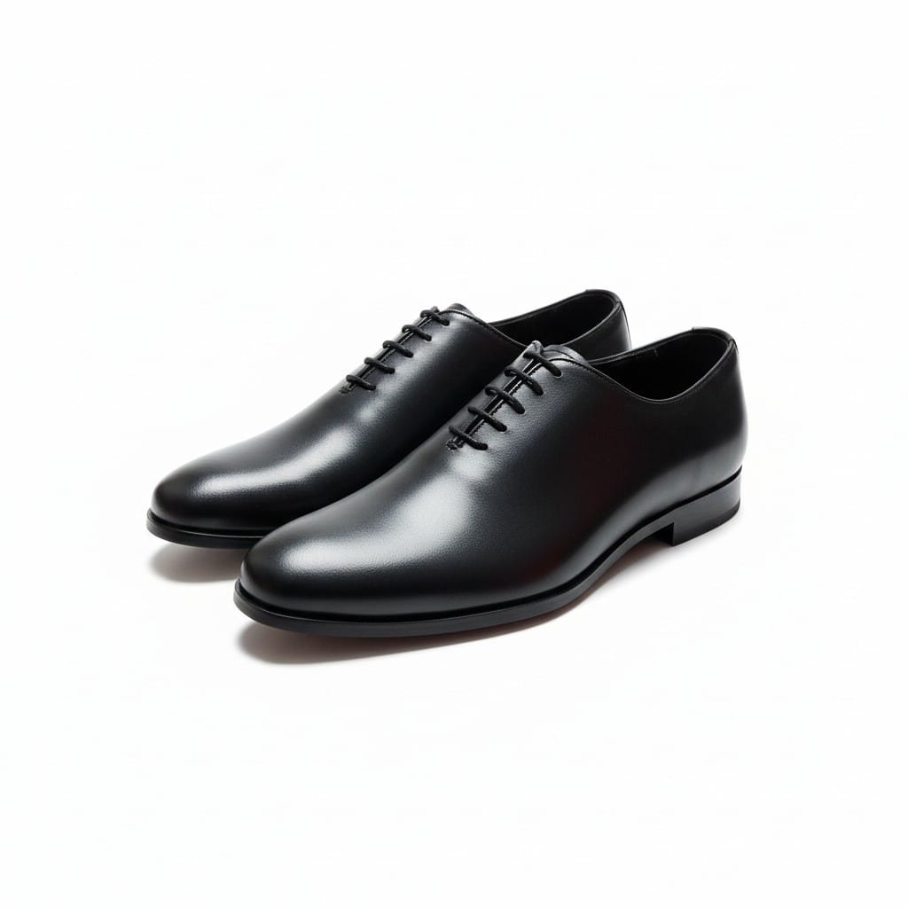 Crest Black Formal Shoes