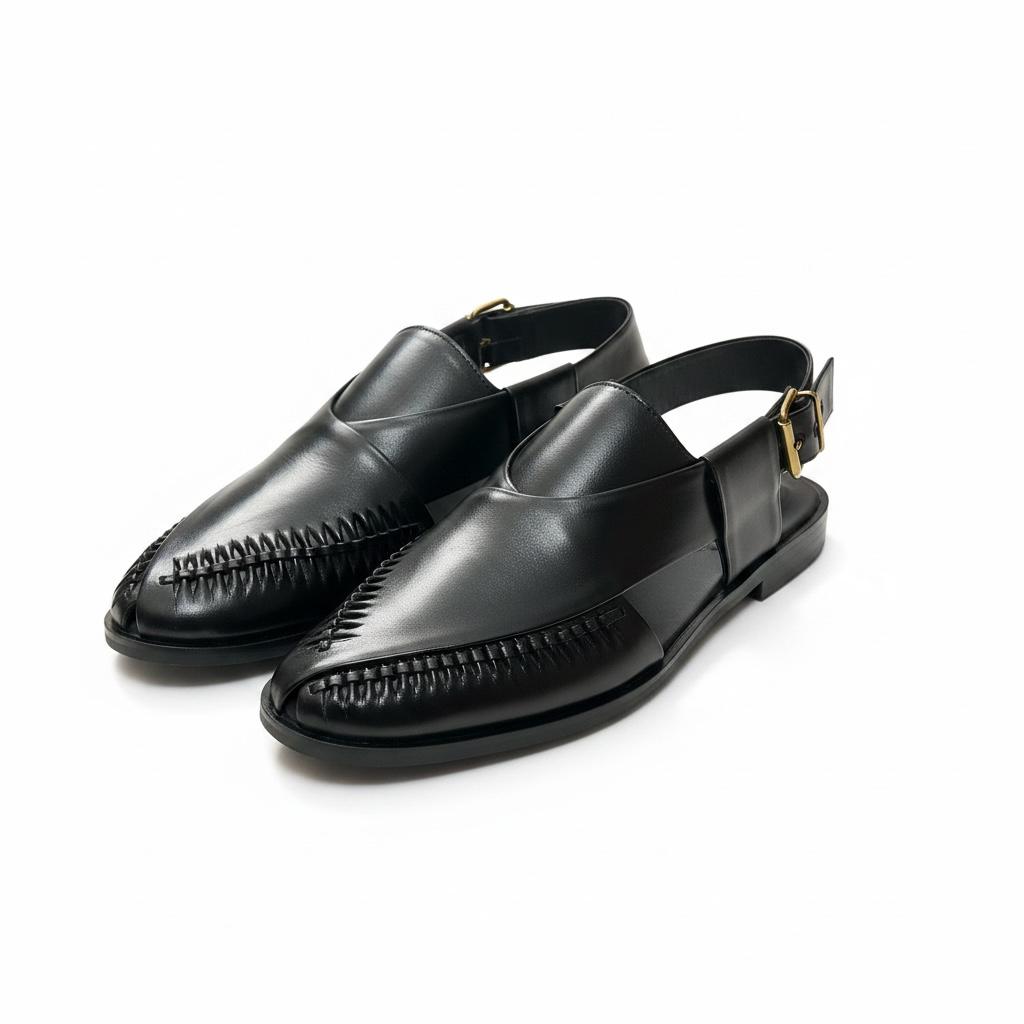 Cario Black Peshwari CHAPPAL
