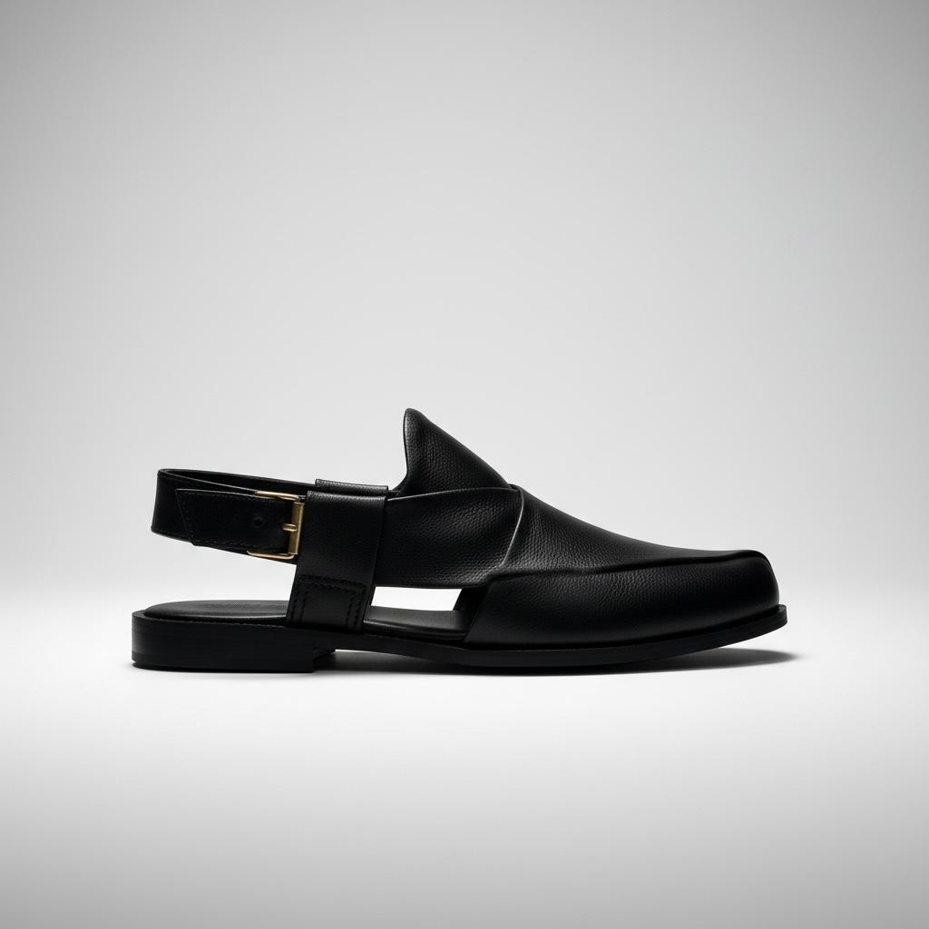 Dozers Black Peshwari CHAPPAL