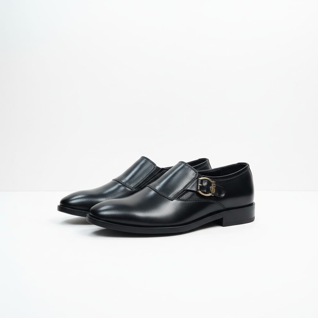 Ferreso Black Formal Shoes
