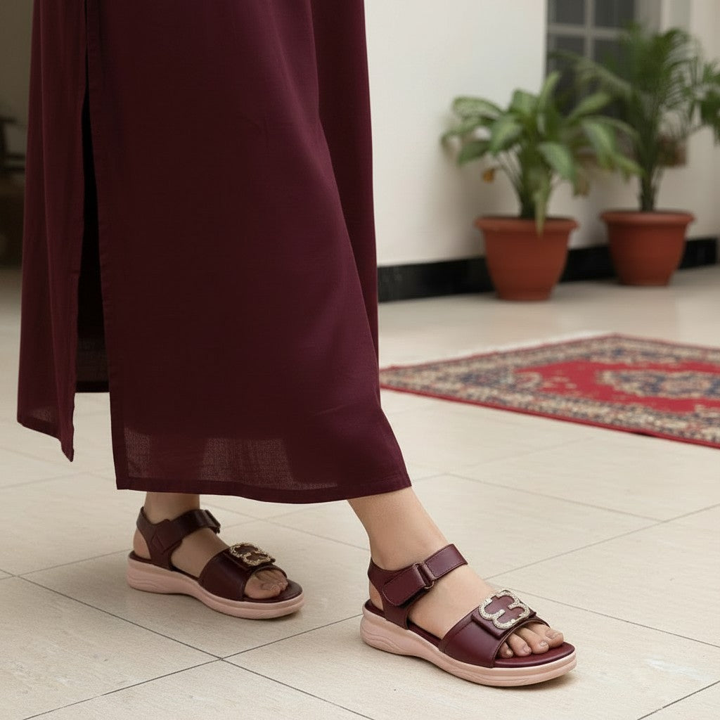 Fosca Red Sandal