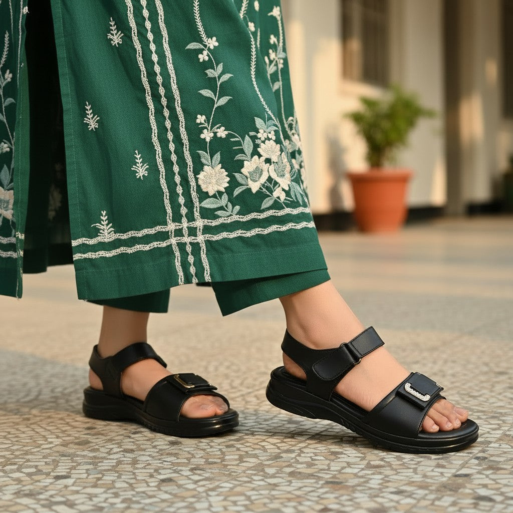 Gracie Black Sandal