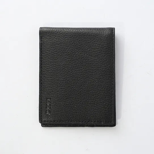 Helix Black Leather Wallet