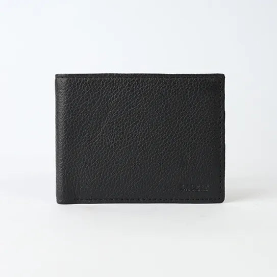 Helix Black Leather Wallet