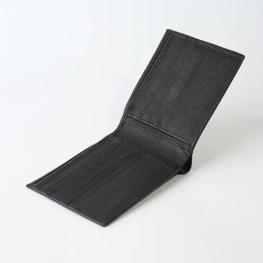 Helix Black Leather Wallet