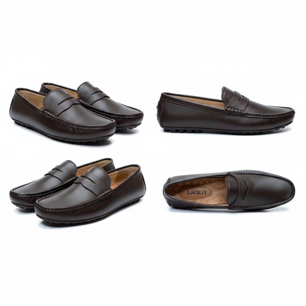 Lexro Black Casual Shoes