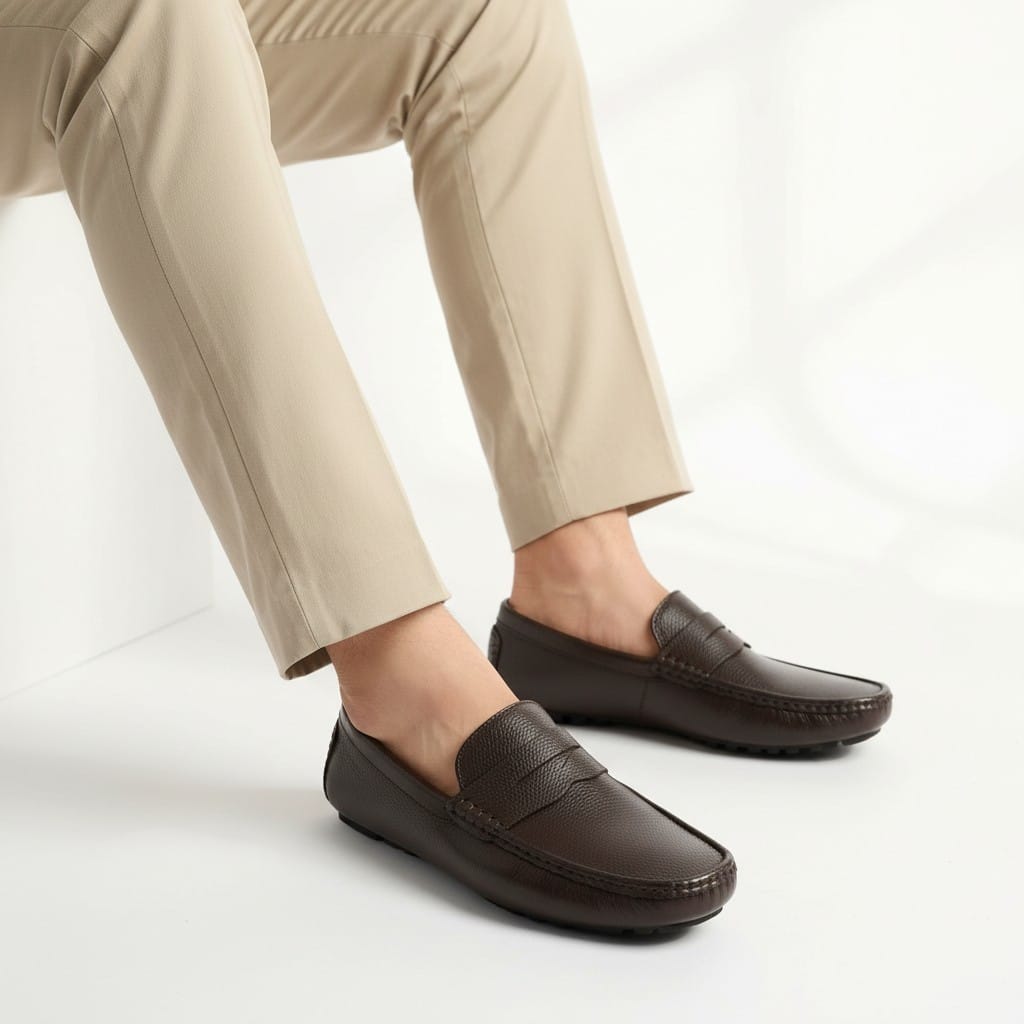 Lexro Brown Casual Shoes