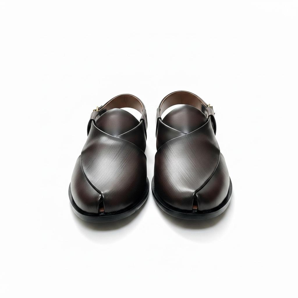 Round Shape Brown Peshwari CHAPPAL