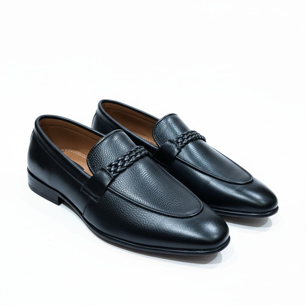 Trewo Black Formal Shoes