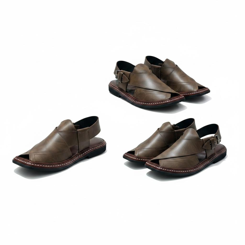 Tripple Layer  Tiger  PESHWARI CHAPPAL