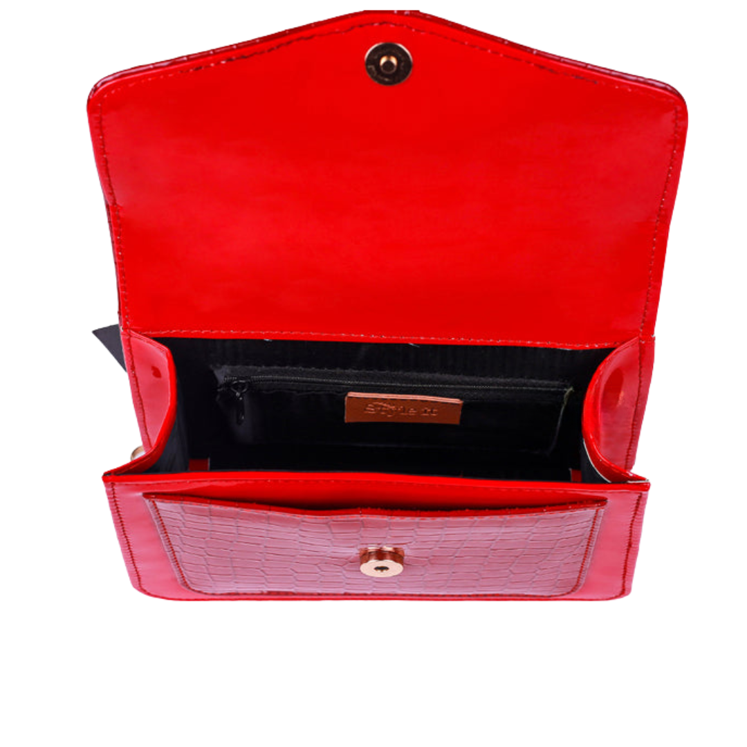 Puffer Hand Bag Maroon