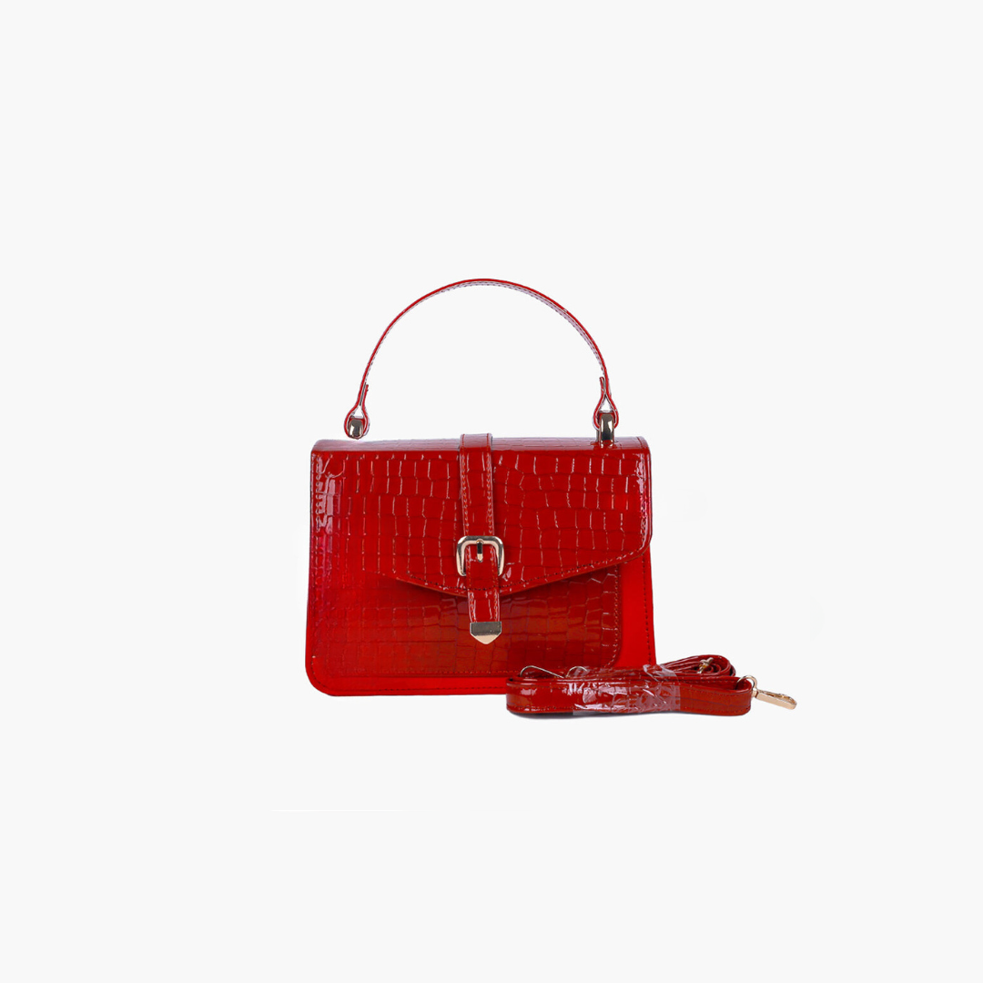 Puffer Hand Bag Maroon