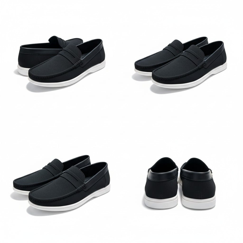 Velvet Black Casual Shoes