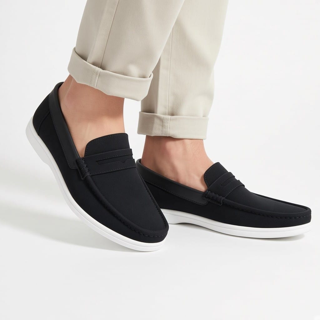 Velvet Black Casual Shoes