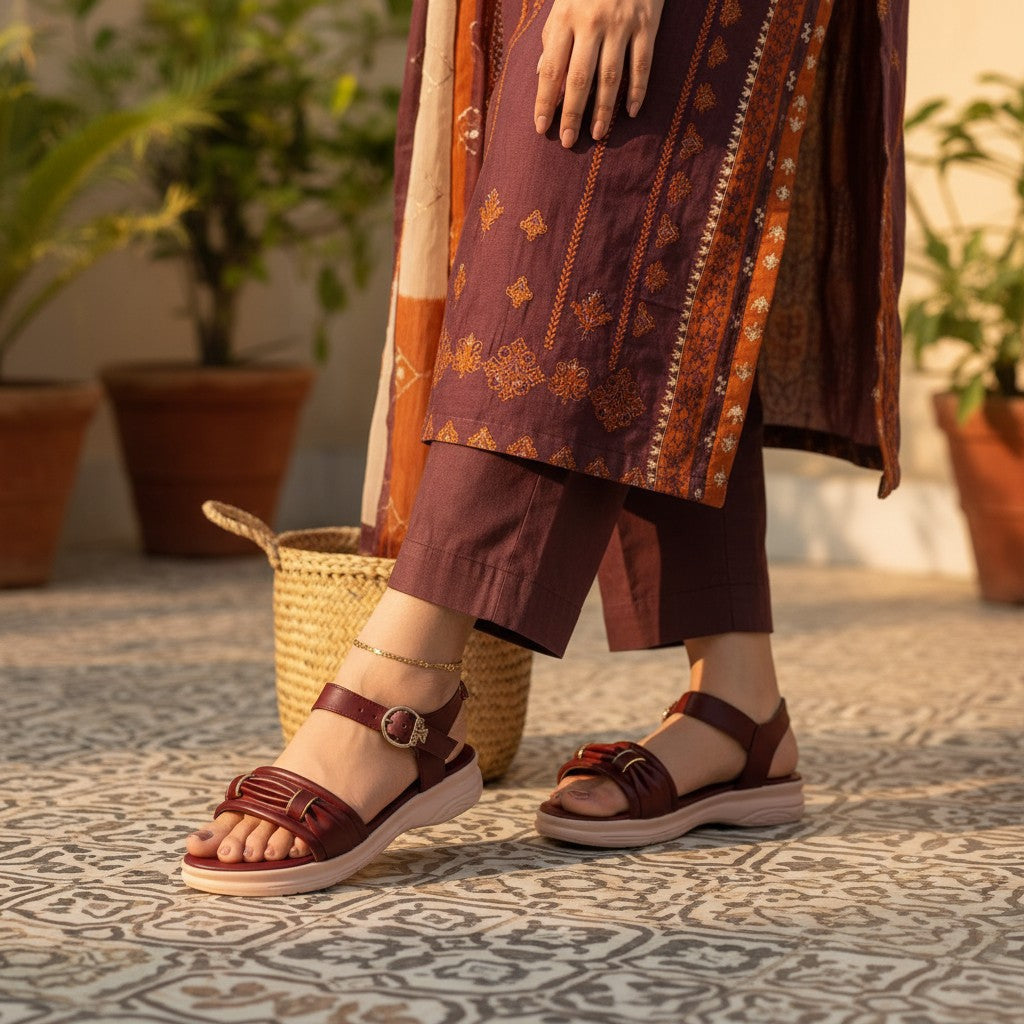 Viola Red Sandal