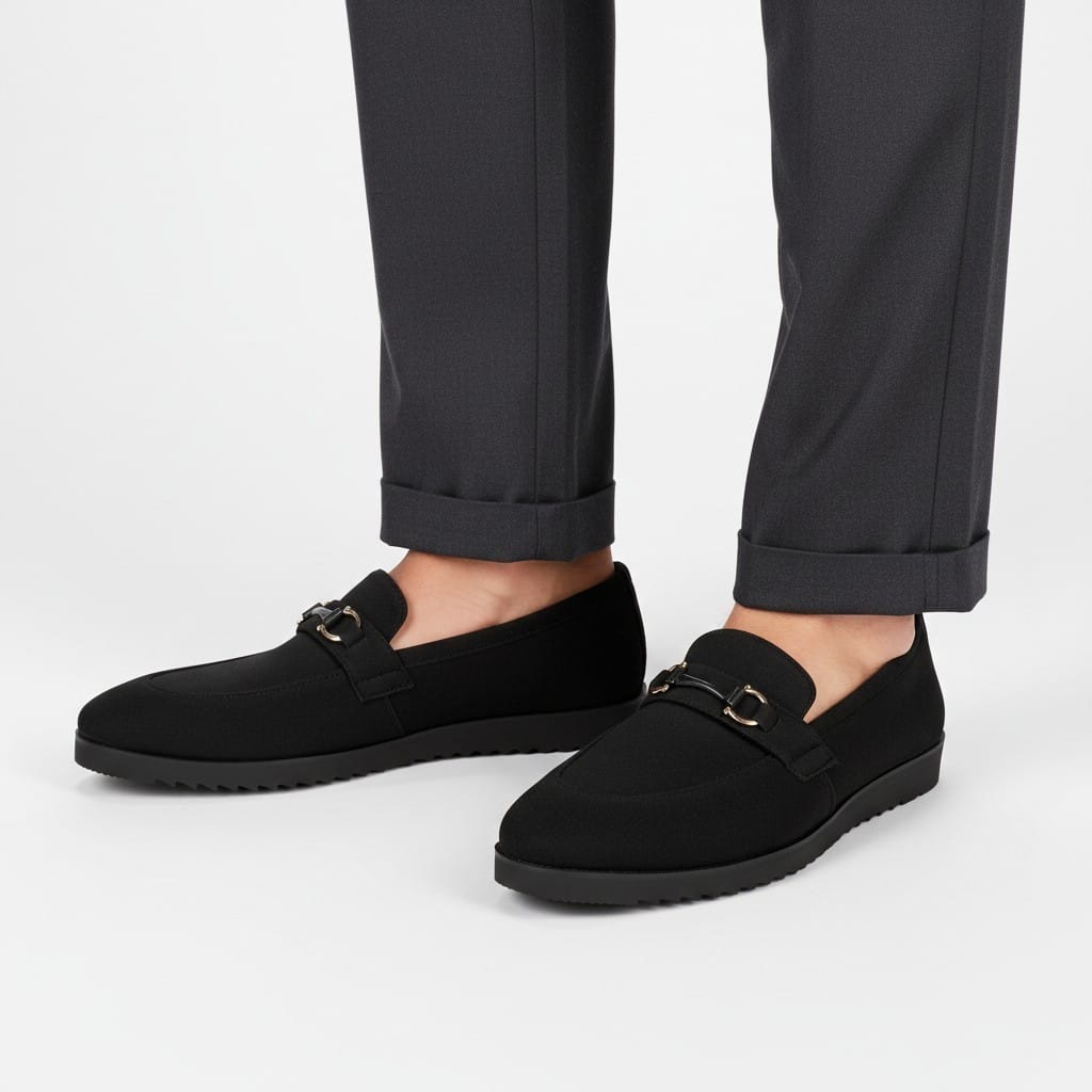 Wood Black Casual Shoes