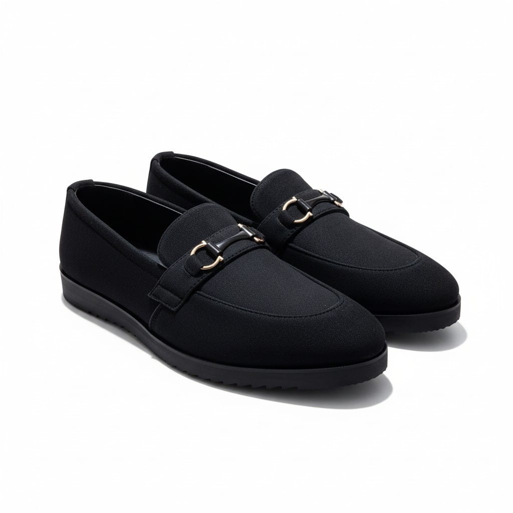Wood Black Casual Shoes