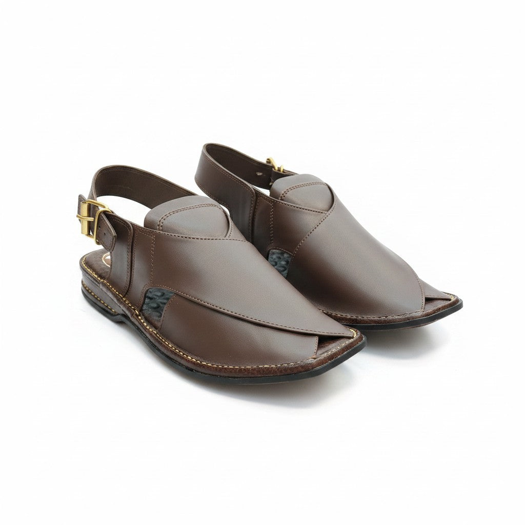 Zardri Brown PESHWARI CHAPPAL