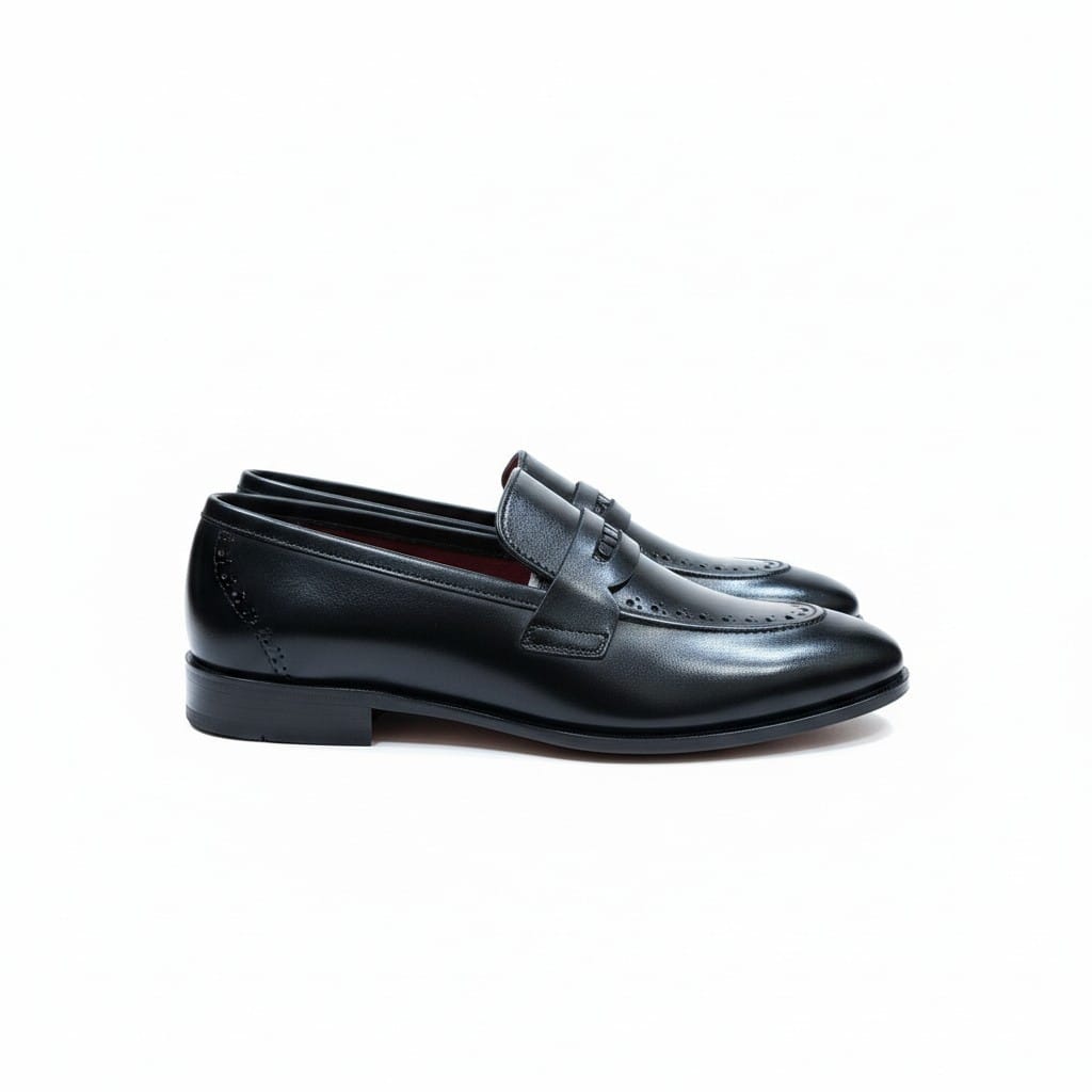 Zingo Black Formal Shoes