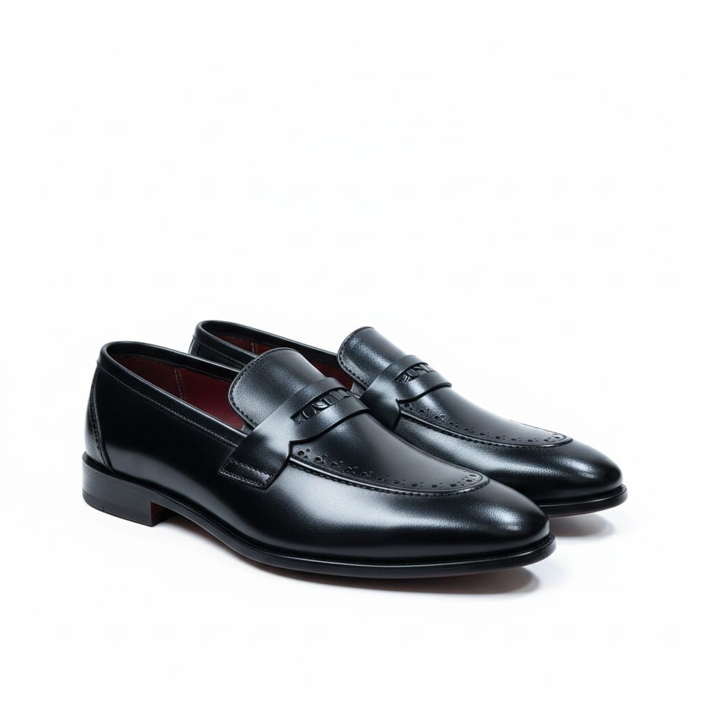 Zingo Black Formal Shoes