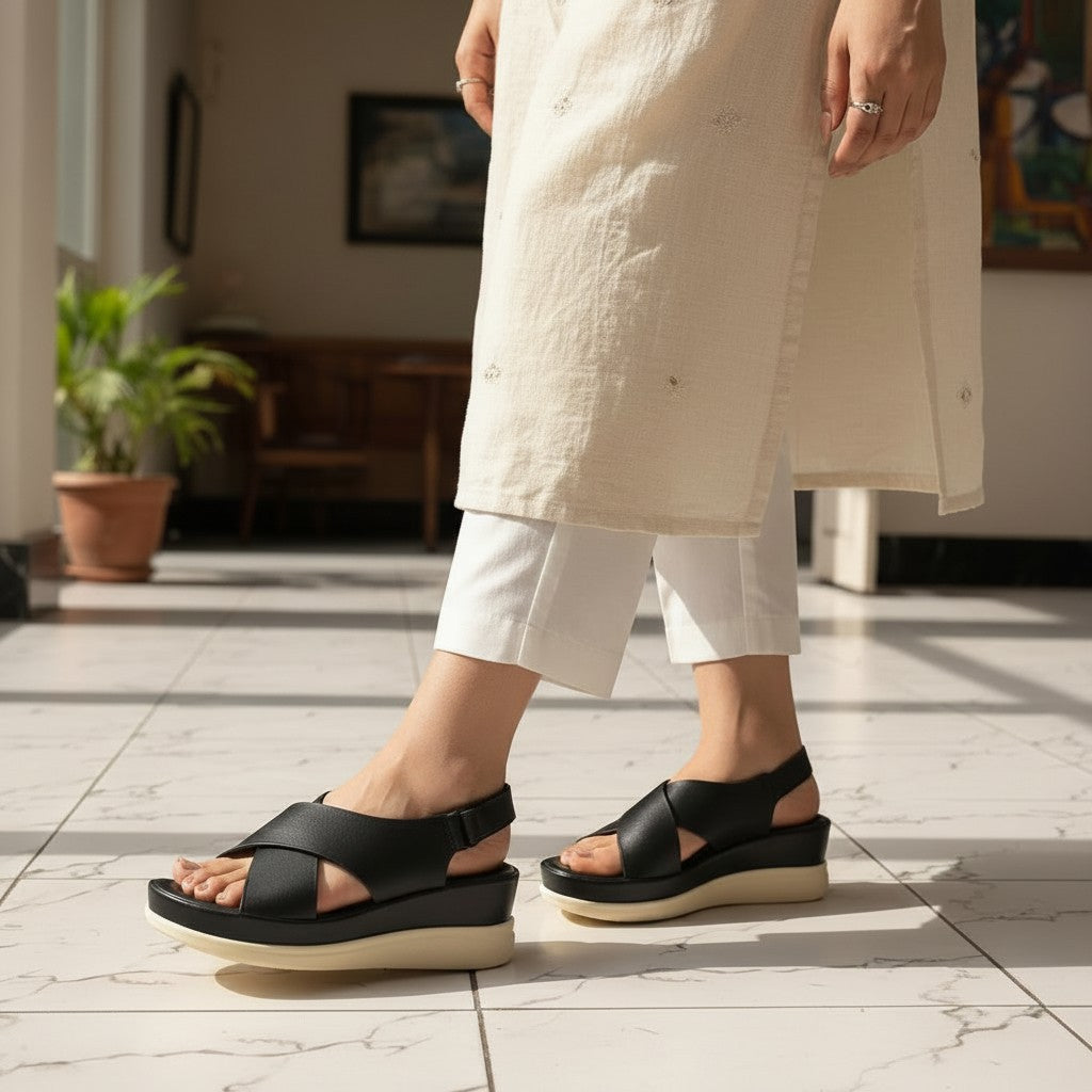 Zona Black Sandal