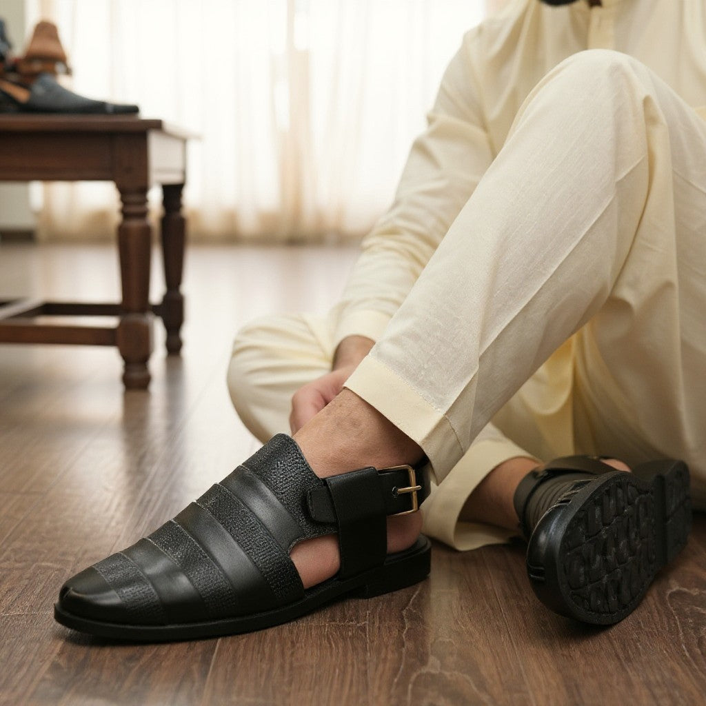 Signature Black   PESHWARI CHAPPAL