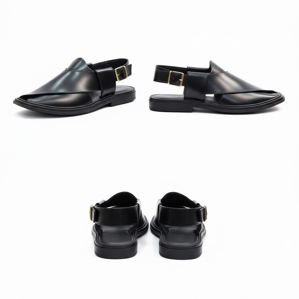 Smart Zalmi  Black  PESHWARI CHAPPAL