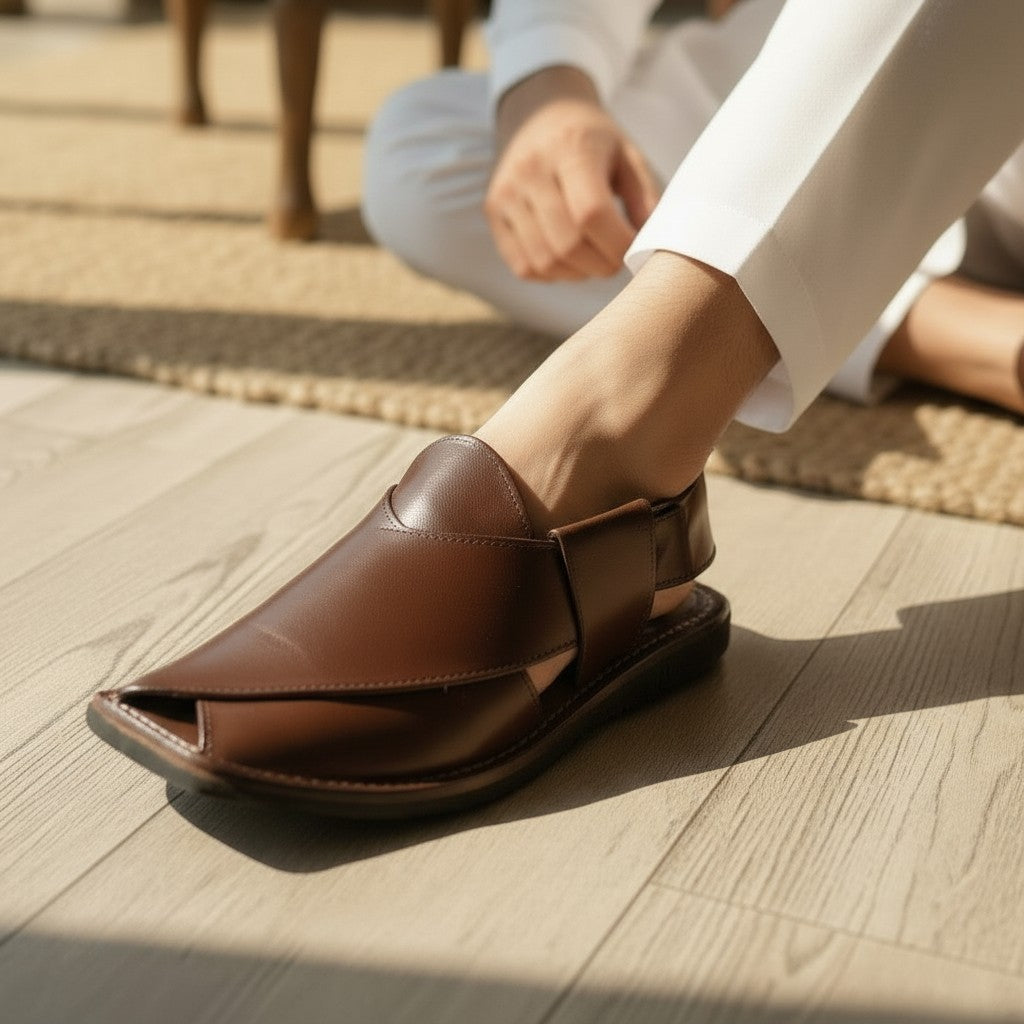 Smart Zalmi  Brown  PESHWARI CHAPPAL